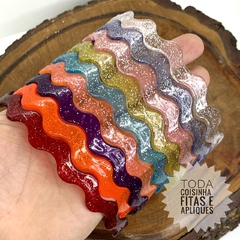 TIARA DE ONDAS COM GLITTER - 2 UNIDADES - comprar online