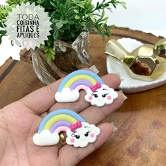 APLIQUE BISCUIT NUVEM CHUVA DE AMOR - BSC259 - UNIDADE