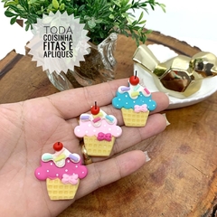 APLIQUE BISCUIT CUPCAKE - UNIDADE