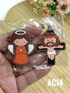 PAR RELIGIOSO - CRUZ + ANJO na internet