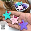 APLIQUE ACRÍLICO ESTRELA - UNIDADE