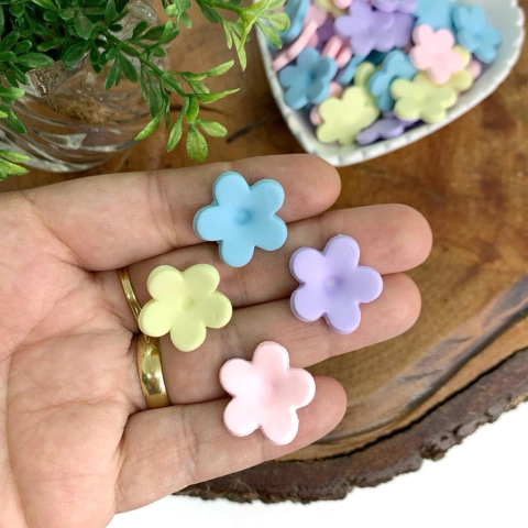 APLIQUE BISCUIT FLOR G - 4 UNIDADES