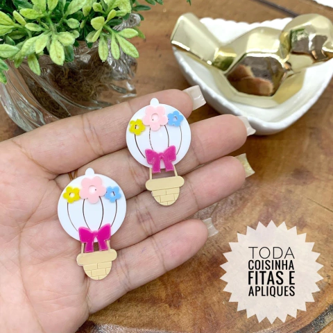 APLIQUE ACRÍLICO BALÃO 4 - UNIDADE