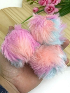 POMPOM PELO ALTO COLORIDO 70MM - PPM13 - UNIDADE