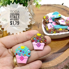 APLIQUE EMBORRACHADO CUPCAKE - EMB165 - 2 UNIDADES