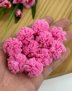 POMPOM DE MALHA 2,5 CM - 10 UNIDADES
