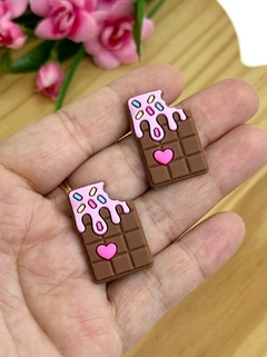 APLIQUE EMBORRACHADO CHOCOLATE - EMB426 - 2 UNIDADES