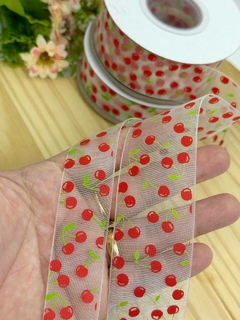 FITA ORGANZA CEREJA - FITA273 - METRO