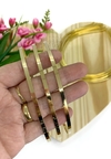 TIARA DE FERRO 4 MM - 2 UNIDADES DOURADA