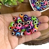 ENTREMEIO ACRÍLICO PARA PULSEIRAS OLHO GREGO 12 MM - 20 UNIDADES