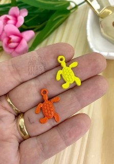 PINGENTE PARA PULSEIRAS TARTARUGA P - 4 UNIDADES