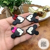 APLIQUE BISCUIT MICKEY E MINNIE BEIJO - BSC289 - UNIDADE