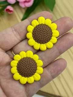 APLIQUE EMBORRACHADO FLOR GIRASSOL - EMB503 - 2 UNIDADES - comprar online