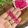 ELO PARA CORRENTE TRANSPARENTE VERMELHO COM GLITTER - ELO06 - UNIDADES
