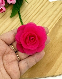 Imagem do APLIQUE TECIDO FLOR ORGANZA - TCD23 - UNIDADE