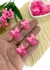 APLIQUE RESINA MINNIE ROSA PINK BRILHA NO ESCURO - RSN67 - 2 UNIDADES