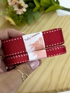 FITA PESPONTADA COM BRILHO SANDING VERMELHO 40 - FITA275 - 3 METRO