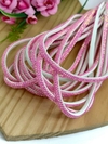 MEIA CANA STRASS 7MM ROSA - (50CM)