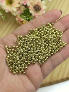 BOLA PARA PULSEIRAS DOURADA 4MM - BOL401 - 20 GRAMAS - comprar online