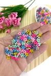 ENTREMEIO PARA PULSEIRAS FLORZINHA COLORIDA 8 MM - CLR157 - 20 GRAMAS