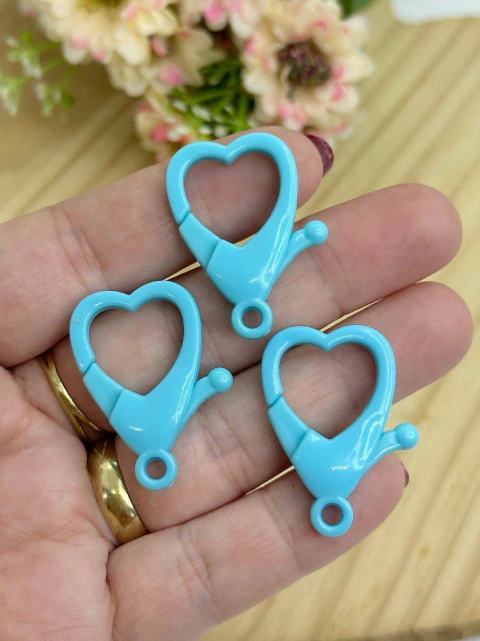 FECHO LAGOSTA CORAÇÃO AZUL CÉU - 2 UNIDADES - comprar online