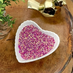 APLIQUE CONFETE MINI DIAMANTE FIMO ROXO - 20 GRAMAS
