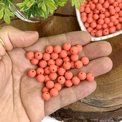 BOLA PLÁSTICA LEITOSA PARA PULSEIRAS 8 MM - 20 G CORAL na internet