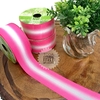 FITA GORGURÃO ESTAMPADA 40 MM ROSA COM BRANCO - F 1726