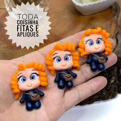 APLIQUE BISCUIT MENINA VALENTE - UNIDADE