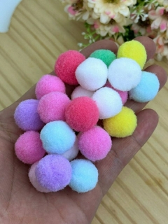 POMPOM 20 MM COR CANDY - PPM17 - 25 UNIDADES SORTIDAS - comprar online