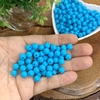 BOLA PLÁSTICA LEITOSA PARA PULSEIRAS 8 MM - 20 G AZUL VIBRANTE