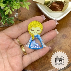 APLIQUE ACRÍLICO PRINCESA ELSA  FROZEN - UNIDADE