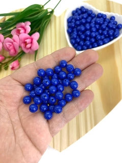 BOLA LEITOSA AZUL 8MM - LEI815 - 20 GRAMAS