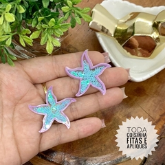 APLIQUE ACRÍLICO ESTRELA DO MAR VAZADA - UNIDADE