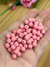 BOLA EMBORRACHADA 8MM ROSA - BOR802 - 20 GRAMAS
