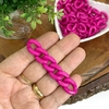 ELO PARA CORRENTE VERNIZ PP - ROSA PINK - ELO18 - 20 UNIDADES