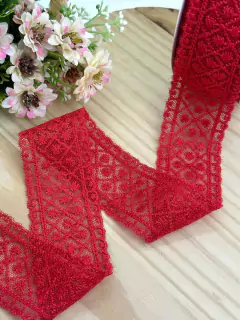 FITA RENDA VERMELHO - FITA272 - METRO
