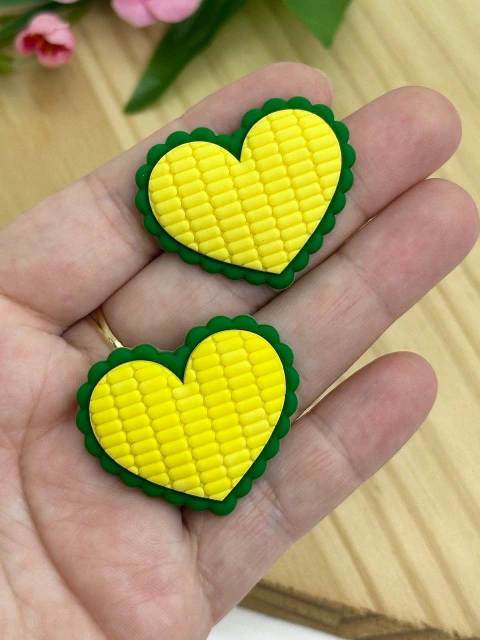 APLIQUE EMBORRACHADO CORAÇÃO - EMB499 - 2 UNIDADES - comprar online