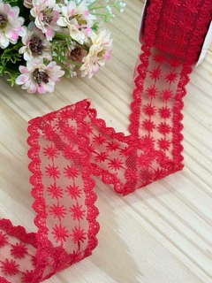 FITA RENDA VERMELHO - FITA269 - METRO