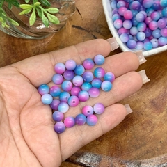 BOLA TYE DYE PARA PULSEIRAS ROXA 8MM - 20G