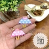 APLIQUE ACRÍLICO GUARDA CHUVA - ACR58 - 3 UNIDADES DA MESMA COR