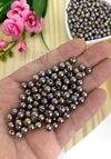 BOLA IRISADA PARA PULSEIRAS PRATA 6 MM - IRI616 - 20 GRAMAS