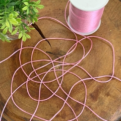 FIO RABO DE RATO ROSA BEBÊ - 1 MM - 10 METROS