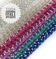 MANTA STRASS COM PÉROLA - MAN04 - 2 FILEIRAS - comprar online