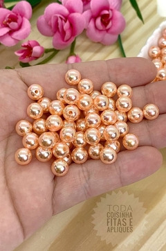 BOLA PLÁSTICA IRISADA PARA PULSEIRAS 8 MM - 20 GRAMAS - SALMÃO