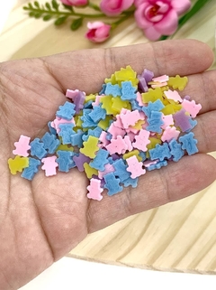 PACOTE APLIQUE BISCUT URSINHO COLORIDO - 10 GRAMAS