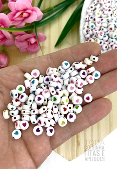 ENTREMEIO PARA PULSEIRAS REDONDO COM CORAÇÃO - CR20 - 20 GRAMAS