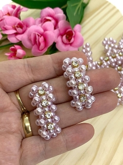 ENTREMEIO PEROLADO COM STRASS - TAM M - UNIDADE