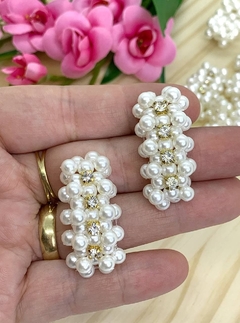 ENTREMEIO PEROLADO COM STRASS - TAM M - UNIDADE - comprar online
