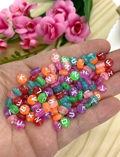 ENTREMEIO PARA PULSEIRA REDONDO COM LETRINHAS - LTR05 - 20 GRAMAS